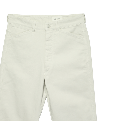 LEMAIRE / CURVED 5 POCKET PANTS - Garment Dyed Denim / Clay White / PA1055