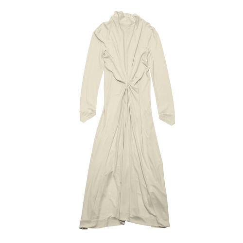 Fumika Uchida Tie Collar Jersey Dress Off White Starling Online Store